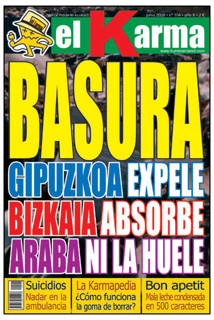 Portada El Karma Nº 104 JUNIO 2008