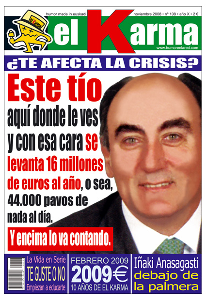 Portada El Karma OCTUBRE 2008 - Nº 108