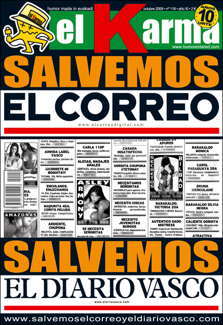 Portada El Karma OCTUBRE 2009- Nº 118