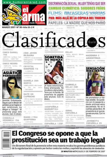 Humorenlared.com Portada 90 Marzo 2007